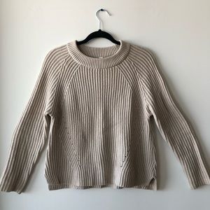 Taupe knit sweater